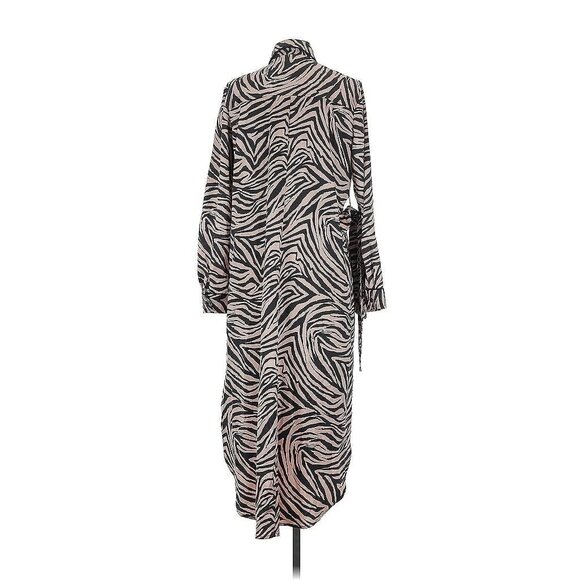 BAR iii x Becca Tilley Zebra Print Belted Long Sleeve Dress Size XS NEW NWOT - Picture 4 of 5